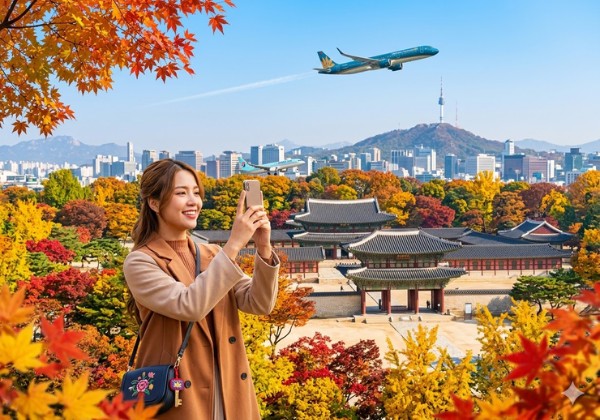Vé máy bay đi Hàn Quốc giá rẻ chỉ từ 2.200.000 VNĐ