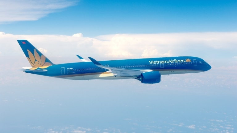 M&aacute;y bay Vietnam Airlines