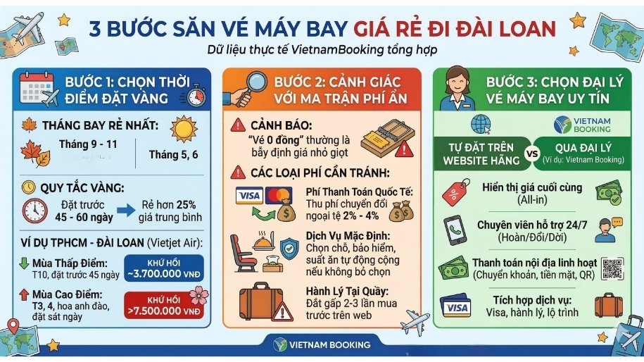 kinh nghiệm săn v&eacute; m&aacute;y bay gi&aacute; rẻ đi đ&agrave;i loan khứ hồi chuy&ecirc;n nghiệp