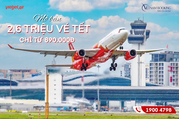 vietjet air mở bán vé máy bay tết
