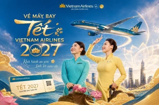 Săn vé Tết Vietnam Airlines 2027 – Đừng bỏ lỡ ưu đãi từ Vietnam Booking