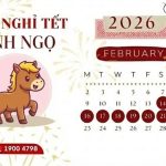 Lịch nghỉ Tết Dương Lịch và Tết Nguyên Đán 2026 mới cập nhật
