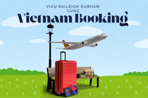 Giao diện Vietnam Booking với thông tin ưu đãi nổi bật dành cho khách hàng theo dõi trực tuyến