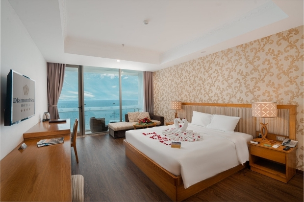 Diamond Sea Hotel nổi bật với view biển ngoạn mục thiết kế hiện đại 