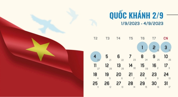 Lịch nghỉ của cán bộ công chức, viên chức