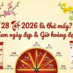 28 Tết là thứ mấy? Xem ngày đẹp & Giờ hoàng đạo Tết 2026