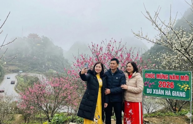 H&agrave; Giang m&ugrave;a hoa đ&agrave;o