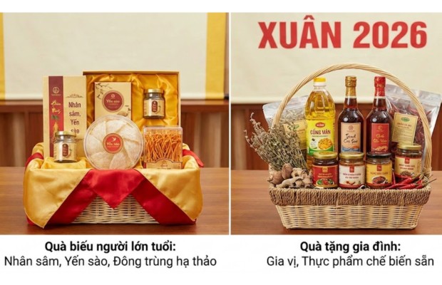 qu&agrave; biếu cho người lớn tuổi v&agrave; cho gia đ&igrave;nh