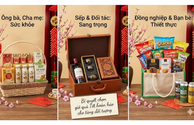 Chọn giỏ qu&agrave; Tết ho&agrave;n hảo cho từng đối tượng