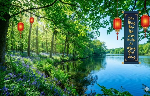 Rừng c&acirc;y xanh mướt đầu xu&acirc;n