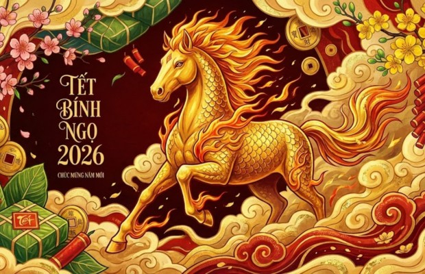 H&igrave;nh nền linh vật ngựa oai phong