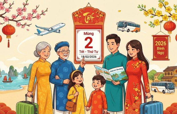 M&ugrave;ng 2 Tết 2026 l&agrave; ng&agrave;y mấy dương lịch