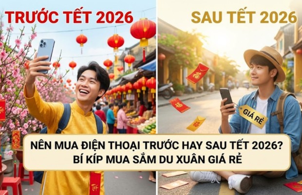 Nên mua điện thoại trước hay sau Tết 2026? Bí kíp mua sắm du xuân giá rẻ