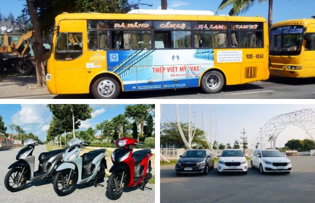 phương tiện di chuyển phổ biến từ trung t&acirc;m Đ&agrave; Nẵng đến B&agrave; N&agrave; Hills