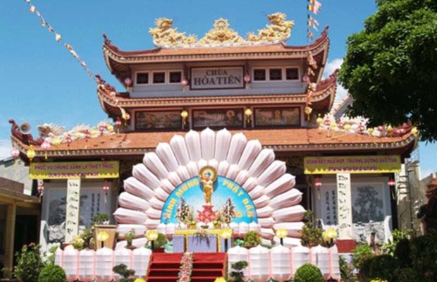 Kh&ocirc;ng gian thiền tĩnh tại ch&ugrave;a H&ograve;a Ti&ecirc;n