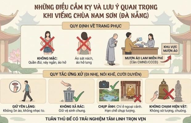 Những điều cấm kỵ v&agrave; lưu &yacute; quan trọng khi viếng ch&ugrave;a
