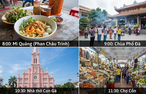 Lịch tr&igrave;nh gợi &yacute; nủa ng&agrave;y tham quan ch&ugrave;a