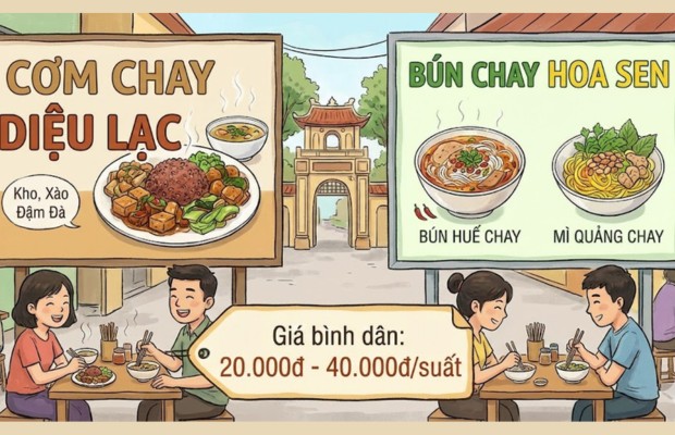 Thưởng thức ẩm thực chay