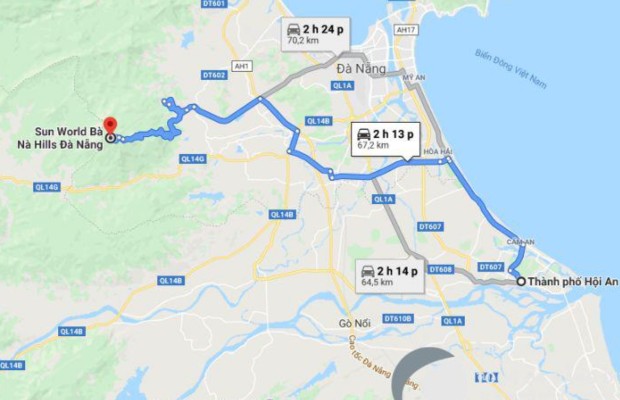 B&agrave; N&agrave; Hills nằm tại th&ocirc;n An Sơn, x&atilde; H&ograve;a Ninh, huyện H&ograve;a Vang, th&agrave;nh phố Đ&agrave; Nẵng