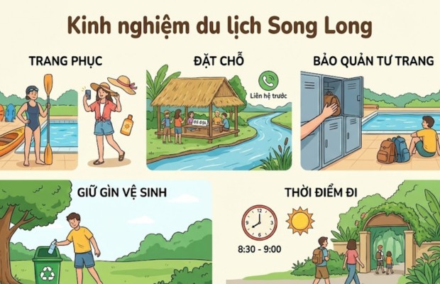 Những lưu &yacute; quan trọng khi đi Khu du lịch Song Long