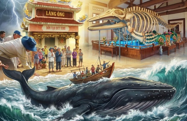 Truyền thuyết C&aacute; &Ocirc;ng Thần Nam Hải trong lễ hội Cầu Ngư Đ&agrave; Nẵng