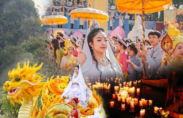 Nghi thức Phật gi&aacute;o trong Lễ hội Qu&aacute;n Thế &Acirc;m Ngũ H&agrave;nh Sơn