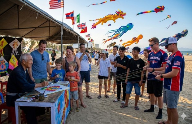 iao lưu văn h&oacute;a quốc tế qua nghệ thuật thả diều.