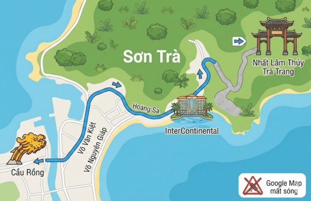 lộ tr&igrave;nh di chuyển thuận tiện đ&ecirc;n nhất l&acirc;m thủy Trang Tr&agrave;