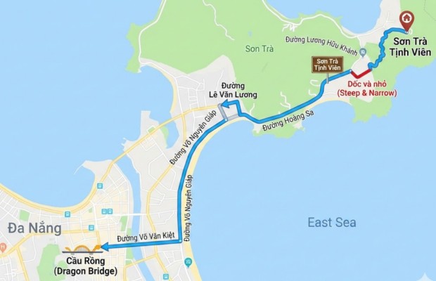 Đường Ho&agrave;ng Sa ven biển dẫn đến Sơn Tr&agrave; Tịnh Vi&ecirc;n Đ&agrave; Nẵng, l&yacute; tưởng đi xe m&aacute;y