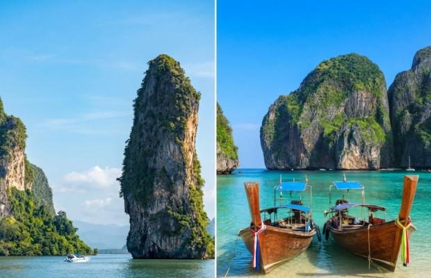 vịnh Phang Nga v&agrave; đảo Phi Phi