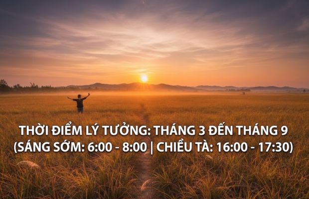 thời gian l&yacute; tưởng khi đi b&atilde;i cỏ ch&aacute;y đ&agrave; nẵng