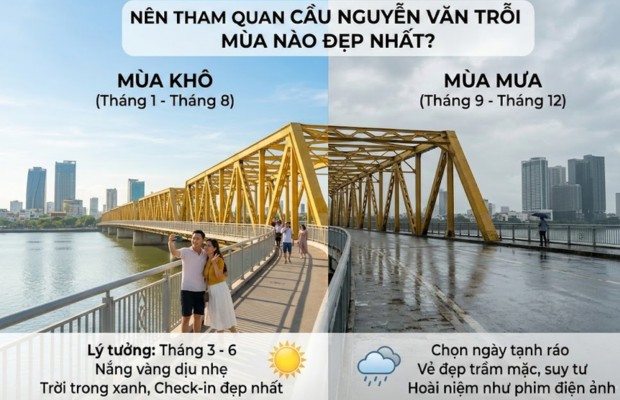 N&ecirc;n tham quan cầu Nguyễn Văn Trỗi m&ugrave;a n&agrave;o đẹp nhất