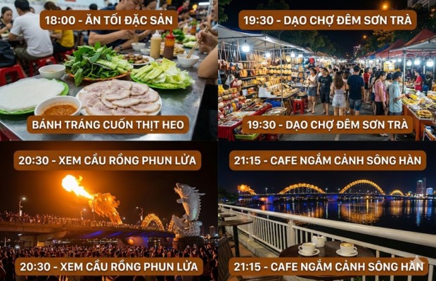 Gợi &yacute; lịch tr&igrave;nh buổi tối ho&agrave;n hảo