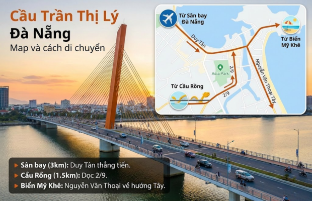 C&aacute;ch di chuyển đến cầu trần thị l&yacute; đ&agrave; nẵng