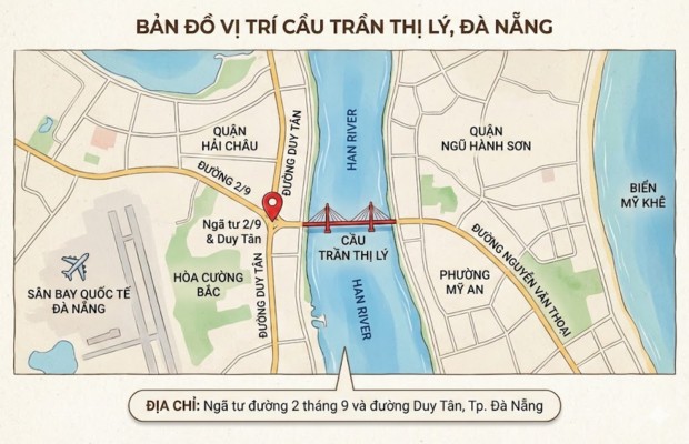 Vị tr&iacute; đắc địa Nối đường 2/9 Duy T&acirc;n với Nguyễn Văn Thoại dẫn ra biển Mỹ Kh&ecirc;