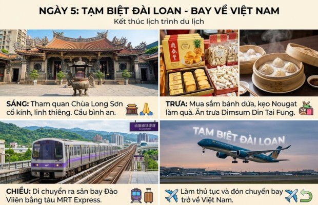 gợi &yacute; lịch tr&igrave;nh ng&agrave;y cuối tại đ&agrave;i loan
