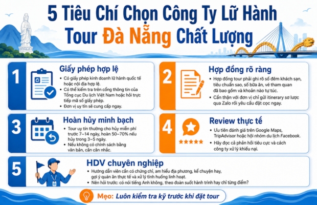 Tiêu Chí Chọn Công Ty Lữ Hành Tour Đà Nẵng Chất Lượng