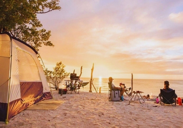 cắm trại biển nam &ocirc;