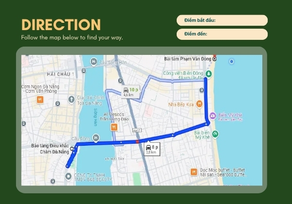 đường đi đến b&atilde;i tắm phạm văn đồng đ&agrave; nẵng