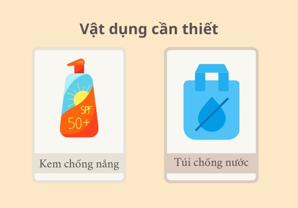 các vật dụng cần thiết khi đi biển các vật dụng cần thiết khi đi biển