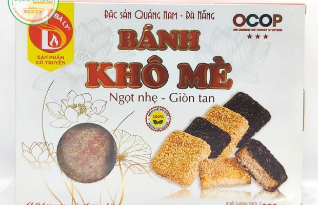 B&aacute;nh kh&ocirc; m&egrave; B&agrave; Ly chuẩn vị Cẩm Lệ, gi&ograve;n tan v&agrave; thơm b&ugrave;i