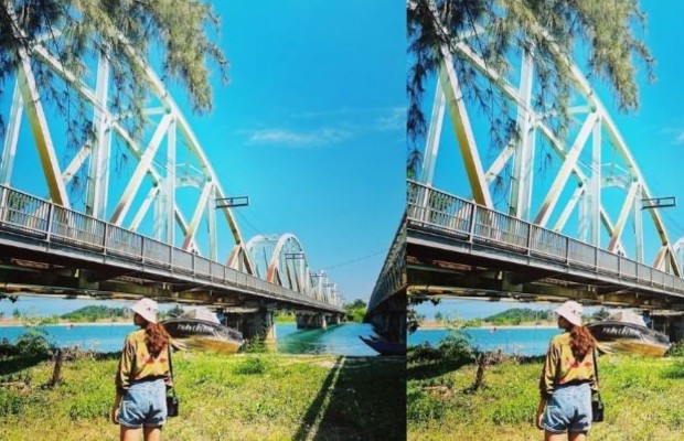 G&oacute;c check-in cầu đi bộ Nam &Ocirc; Đ&agrave; Nẵng view đ&egrave;o Hải V&acirc;n