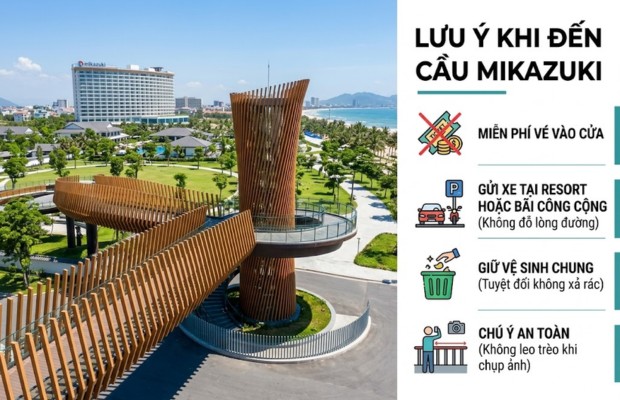 Những lưu &yacute; quan trọng cần biết khi đến Cầu vượt đi bộ Mikazuki&nbsp;