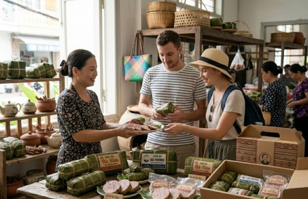 Chả b&ograve; l&agrave; m&oacute;n qu&agrave; &yacute; nghĩa khi gh&eacute; thăm Đ&agrave; Nẵng