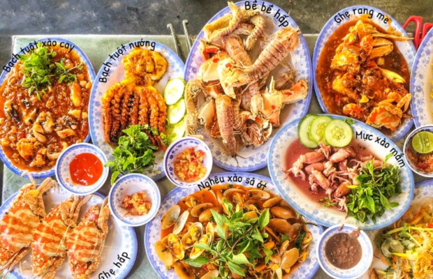 hải sản chế biến đ&agrave; nẵng