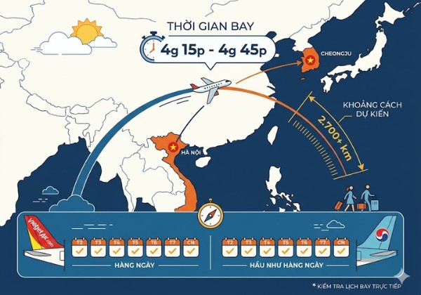 Tần suất c&aacute;c chuyến bay trong tuần