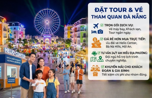 Đặt tour v&agrave; v&eacute; tham quan Đ&agrave; Nẵng gi&aacute; cực ưu đ&atilde;i tại Vietnam Booking