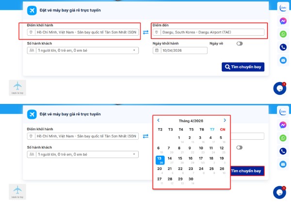 C&aacute;ch tra cứu lịch bay ch&iacute;nh x&aacute;c tại Vietnam Booking