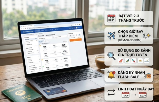hộ chiếu Việt Nam, c&ugrave;ng c&aacute;c hộp mẹo vặt để đặt v&eacute; gi&aacute; rẻ.