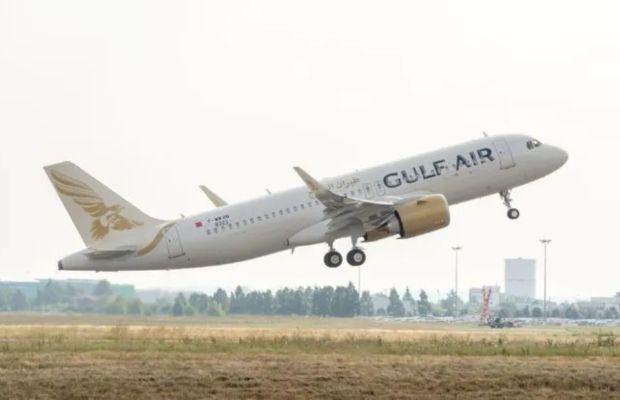 M&aacute;y bay Gulf Air cất c&aacute;nh